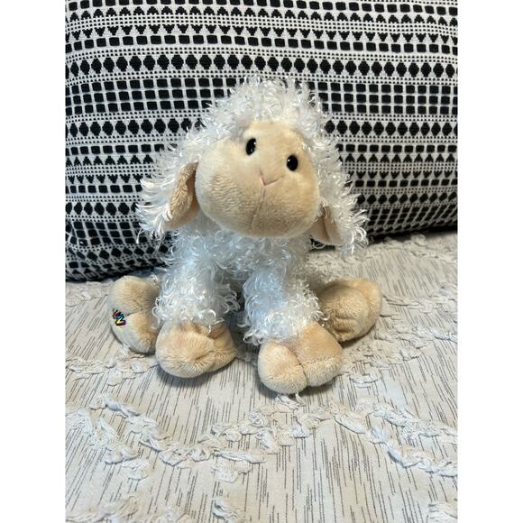 Ganz Webkinz White Lamb Stuffed Animal Plush Toy 8 inches - Picture 1 of 7